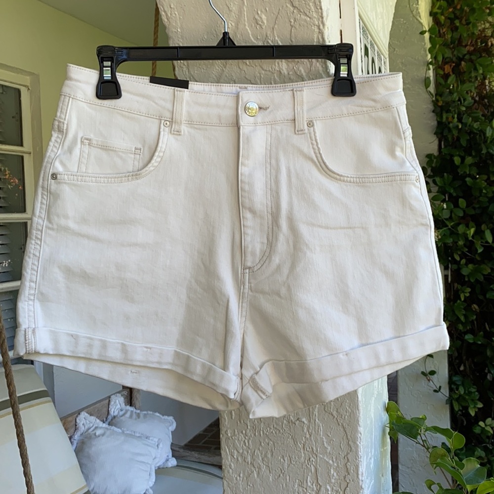 Mavi Jean High waist-shorts w29 -white